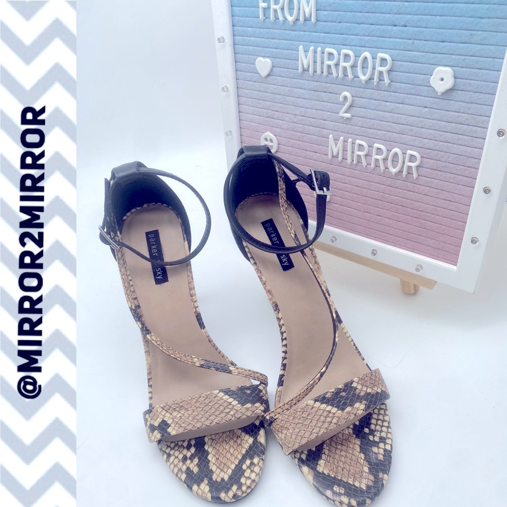 Parker Sky Snake Skin 4 inch high heels